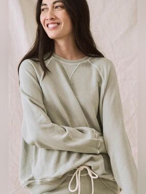 The Great “The Slouch Sweatshirt”  Seafoam Green
